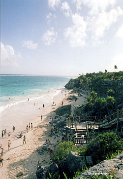 Bars am Strand von Tulum