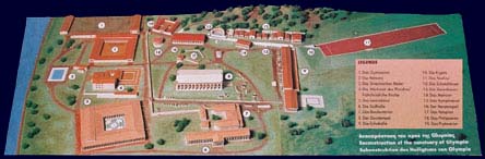 Plan Kronos-Hgel - Heiligtum von Olympia