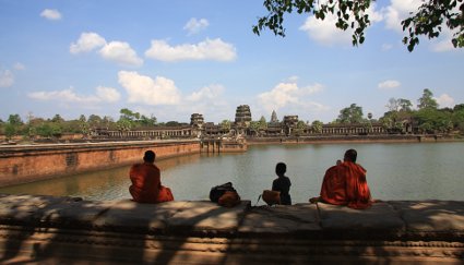 Blick auf Angkor Wat