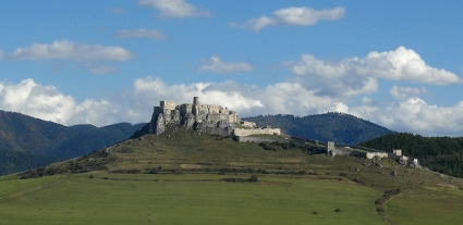 Blick auf die Zipser Burg (Spišský Hrad)
